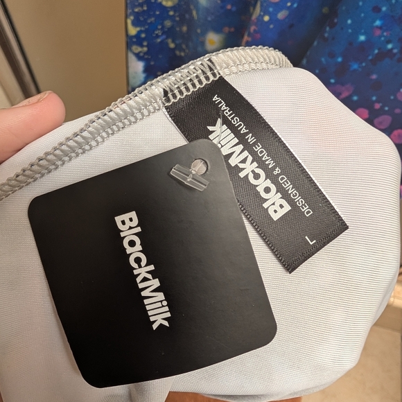 Blackmilk Dreaming in Twilight Watercolours Velvet Princess Maxi Dress - Picture 3 of 3